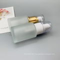 Free Sample Empty 30Ml Clear Frosted Glass Serum Bottle With Pump